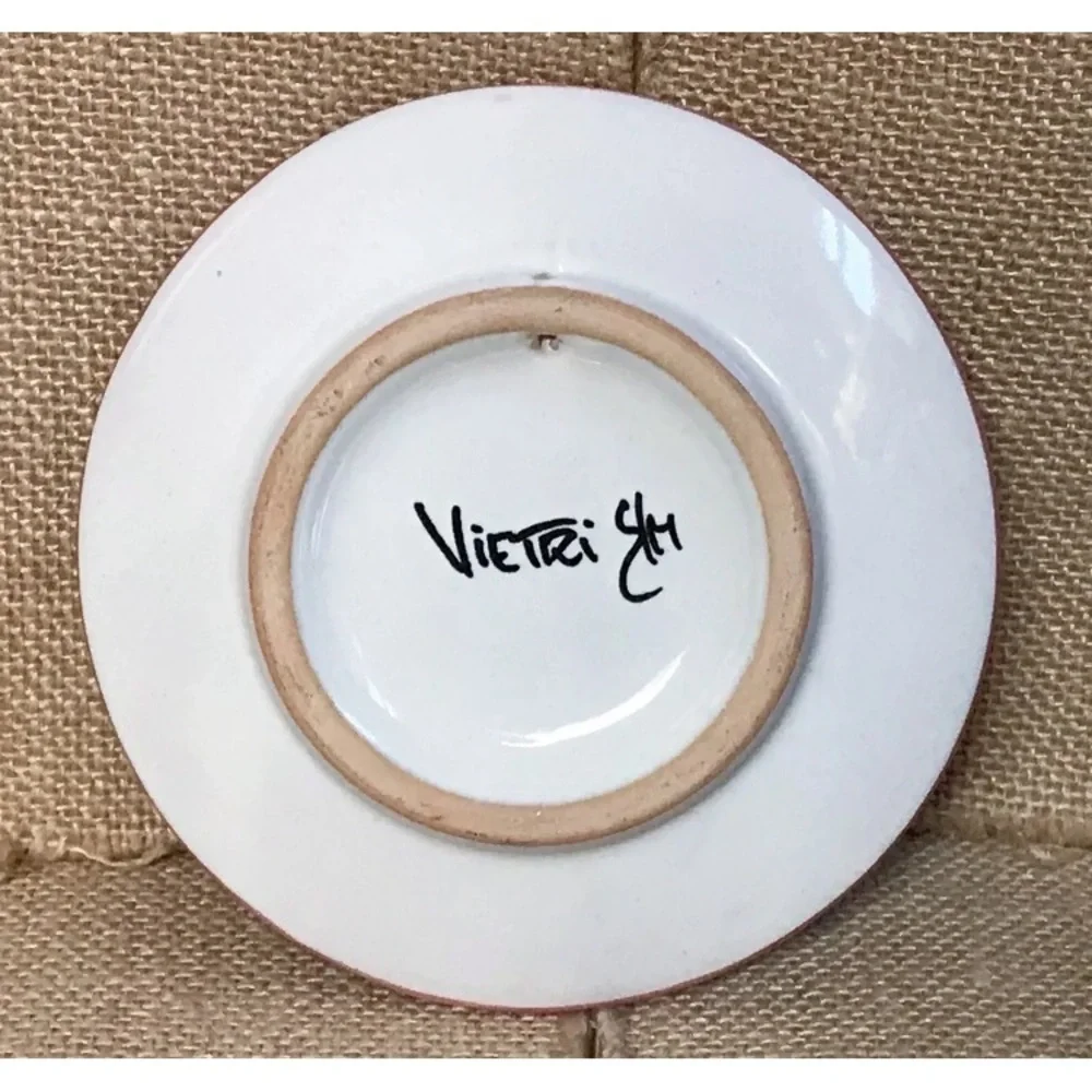 Vietri Italian Pottery Pompeii Decorative Plate Wall Art Eclectic Cottage Core